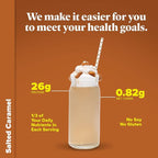 Keto Chow Salted Caramel | Keto Meal Replacement Shake Powder | Nutritionally Complete | Low Carb | Delicious Easy Meal Substitute | Protein Rich You Choose The Fat | Single Meal Sample