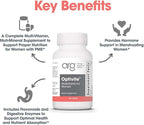 Optimox ARG Optivite - Women’s Multivitamin Multimineral - Hormone Balance & PMS Support - Enhanced with Flavonoids, Enzymes & Betaine HCl - 30 Servings - 180 Count