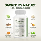 Herbal Supplement – Botanical Support for Joints, Back, and Muscles – 60 Capsules – Natural Herbal Blend – Dietary Supplement