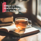 WT WEETEE Peach Herbal Tea Bags, Caffeine Free Tea Made with Rose Hip, Orange Peel, Hawthorn, Chamomile, Hibiscus & More, 100 Counts Peach and Herbs Good for Iced