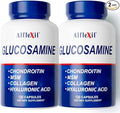 Premium Glucosamine & Chondroitin Nutritional Supplement - Healthy Joint, Bone & Knee Support - Rich in MSM & Collagen - Organic Natural Ingredients - Made in USA - 120 Capsules - 2 Pack