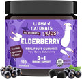 Llama Naturals Elderberry Gummies for Kids, Vegan, Organic Immune Support Supplement with Vitamin C and Zinc, Toddler Real Fruit Gummy Vitamins for Immunity, Chewable, No Added Sugar Cane, 120 Ct