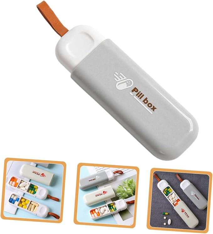 Portable Storage Box Compact Travel Container for Capsules Medicine and Lightweight Organizer for Daily Use Selection
