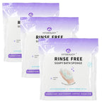 HYGIENJOY-21% Larger Rinse Free Bath Sponges for Adults-Disposable No Rinse Bathing Wipes-Soap Infused,Dry Shower Wipes for Elderly,Camping,Post Surgery Must Haves,(Lavender 75 Counts)