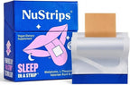 NuStrips™ Fast-Dissolving Sleep Strips with 5mg Melatonin, Valerian Root, L-Theanine & Vitamin B6 – Blueberry Flavor - Natural Sleep Aid, Vegan, Non-GMO, Gluten Free – Fall Asleep Fast (30 Strips)