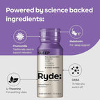 Ryde Discovery Pack | Energize, Focus, Relax & Sleep Shots | Green Tea Caffeine, Ginseng, B Vitamins, L-Theanine, Lemon Balm, Chamomile, Melatonin | 0 Calories, 0 Sugar | Variety Pack (8 Pack)