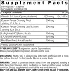 Fresh Start Vitamin B-12 2500 & Panax Ginseng with L-Arginine & L-Citrulline - Powerful Energy Booster | Supports Normal Blood Flow & Energy Metabolism | Supplement - 90 Capsules