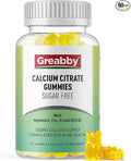 Calcium Citrate Gummies 1200 mg for Women & Kids, Sugar Free Calcium Supplement with Vitamin D3, K2, Magnesium, Zinc, Bone Support for Adults & Elders, Natural Pineapple Flavor, 60 Gummies