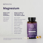 Qualia Magnesium Supplement | 10 Bioavailable Forms, Including Magnesium Glycinate, with 70+ Supporting Minerals, +7 Amino Acids | Doctor-Formulated to Support Sleep, Stress Relief, Heart, Relaxation