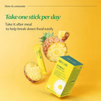 BB LAB Pineapple Enzyme Supplement, Natural Digestive Enzymes with α-Amylase, Protease, Bromelain, Korea Formula, Supports Carb & Protein Breakdown