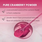 Cranberry Powder 8 oz, Natural Cranberry Powder for Baking, Smoothies, Tea, Good for Immune System