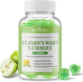 St John's Wort Gummies 700mg, Natural Herbal Supplement for Adults & Kids, Support Calm, Relaxation & Brain Health, Vegan, Non-GMO, Gluten Free, Apple Flavor, 60 Count