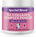 Premium 5X Collagen Powder for Dogs - Types I, II, III, V & X - Skin, Join, Gut & Coat Support - Collagen Powder with Bamboo & Vitamin C, 180 Scoops 4.28 oz