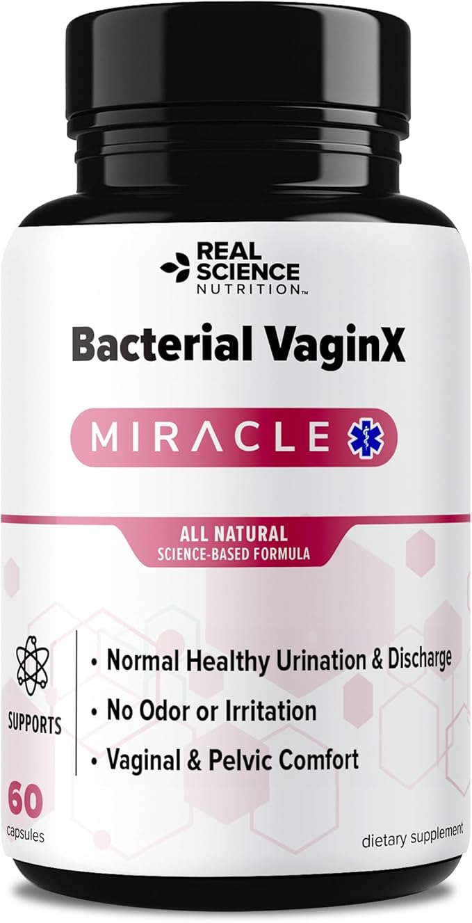 Offers Bacterial VaginX Miracle - Nitric Oxide Enhanced Formulated for Womens Vaginal Health & pH Balance Complex, Natural BV Treatment & Yeast Infection, 60 Capsules