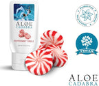 Aloe Cadabra Flavored Personal Lubricant and Vaginal Moisturizer, Organic Edible Aloe Lube for Men, Women and Couples, Non-Staining, pH Balanced, Toy Compatible (Peppermint, 2.5 Ounces, 1 Pack)