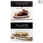 PROTIFIT - Low Calorie Peanut Butter Cup & Remix Vanilla Protein Bar 2 Pack, High Protein, 15g Protein, Low Carb, Low Sugar, Ideal Protein Compatible, 7 Servings Per Box, (2 Pack)