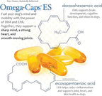 Omega Caps ES Extra Strength for Large and Giant Dogs Omega-3 and Omega-6 Fatty Acid Antioxidant Supplement Vet Formulated Made in USA Skin Coat Joint Heart and Immune Health 60 Softgel Capsules