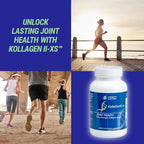 Longevity by Nature Extra Strength KollaGen II-XS- Collagen Type II with Hyaluronic Acid, Chondroitin, and Glucosamine – Joint Support, 120 Capsules.