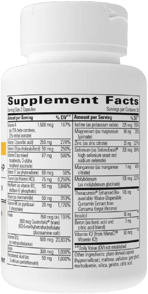 Integrative Therapeutics Clinical Nutrients HP - Daily Multivitamin for Vital Nutrients - Antioxidant Support for Men & Women* - No Added Iron - Dairy-Free - 60 Count (30 Servings)