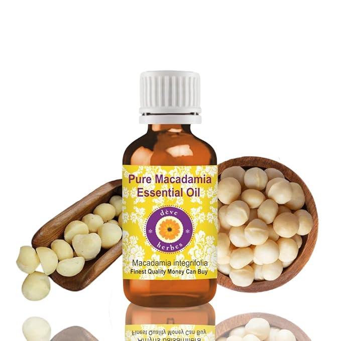 dève herbes Pure Macadamia Oil (Macadamia ternifolia) Cold Pressed 100ml (3.38 oz)
