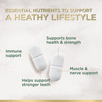 Calcium 1200 mg with Vitamin D3 Per Serving - Bone Health Supplement, Vitamin D & Calcium Supplements for Women & Men - Bone, Teeth & Immune Support, Nature's Calcium Pills, USA Bottled - 60 Tablets