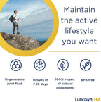 Lubrisyn Hyaluronic Acid Oral Joint Supplement – Liquid HA Formula for Humans – Promotes Joint Support, Mobility, Flexibility, Hydration & Healthy Function for Men & Women – Original 3 x 11.5oz