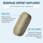 Menopausal Strength Symptom Relief Helps to Combats Menopause, Hot Flashes, Night Sweats and Mood Swings to Promote Restful Sleep and Energy Boost - 60 Capsules (Pack of 2)