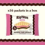 Rip Van Raspberry & Dark Chocolate Wafer Cookies - Healthy Snacks - Non GMO Keto Cookies - Keto Snacks - Low Carb, Low Sugar (1g), Low Calorie and Vegan Snack - 16 Count