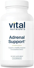 Vital Nutrients Adrenal Support - Adrenal Support Supplements for Gland Function and Cortisol Management - Supports Energy and Stress Levels - Gluten, Dairy, Soy Free - 120 Capsules