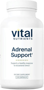 Vital Nutrients Adrenal Support - Adrenal Support Supplements for Gland Function and Cortisol Management - Supports Energy and Stress Levels - Gluten, Dairy, Soy Free - 120 Capsules