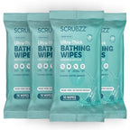 Extra Large Bath Wipes for Adults No Rinse - 40 Disposable Body Cleansing Cloths for Men, Women & Elderly - Great for Gym, Camping, Post Surgery