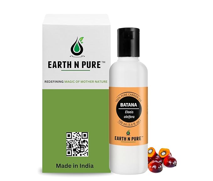 Earth N Pure Batana Oil 100% Natural and Therapeutic Grade for Hair Growth and Healthy Skin 100 ML