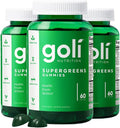 Goli SuperGreen Vitamin Gummy - 180 Count - Essential Vitamins and Minerals - Plant-Based, Vegan, Gluten-Free & Gelatin Free - Health from Within, Pack of 3
