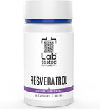 Trans-Resveratrol - 60 500mg Capsules - 3rd Party COA Provided with Every Lot# - Pure Resveratrol - No Fillers