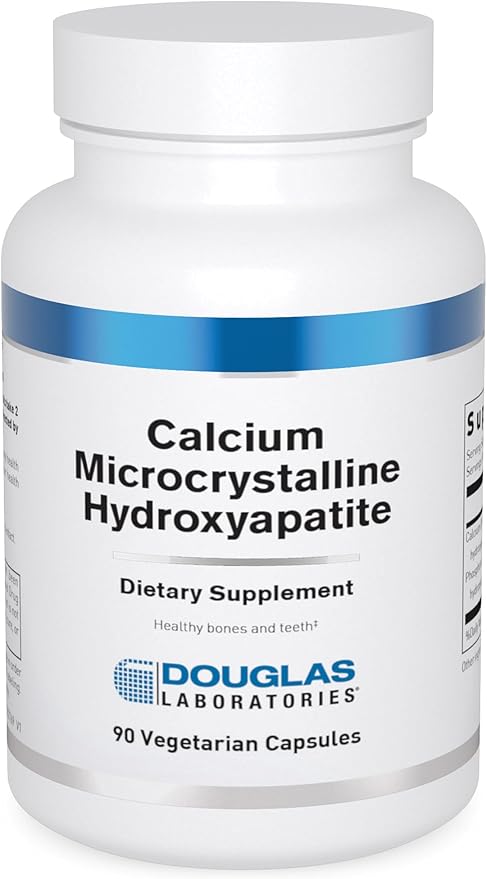 Douglas Laboratories Calcium Microcrystalline Hydroxyapatite - Teeth & Bone Health Support* - with Calcium & Phosphorus Micronutrients - Dietary Supplements - 90 Vegetarian Capsules