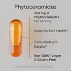 Sports Research® Phytoceramides 350 mg per Veggie Capsule - Plant Derived Ceramides for Healthy Skin and Hydration - Made with Ceratiq® · Non-GMO · Vegan Friendly - 60 Count (Pack of 2)