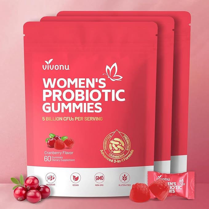 Viginal Probiotic for Women, Women Probiotic Gummies, Feminine Balance Gummies, Probiotics for Woman Vaginigal Health, Yeast Ph Balance