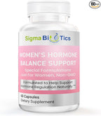Women’s Hormone Balance Support - Herbal Supplement for Menopause, Hormonal & Reproductive Health - Non-GMO Supplements with Soy Isoflavones, Black Cohosh, Dong Quai - 60 Capsules