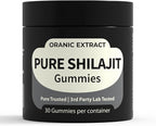 Shilajit Gummies–Himalayan Source 9000mg, Energy & Immune Support for Men & Women, Fulvic Acid + 85 Trace Minerals, Manuka Honey Flavor, Organic, Non-GMO, 30 Vegan Gummies