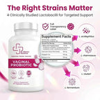Vaginal Probiotic for Women – 7 Billion CFU Lactobacillus Blend + Prebiotic Inulin, Cranberry & Pineapple – Vaginal pH & Microbiome Support – Daily Women’s Probiotics – 30 Veg Capsules