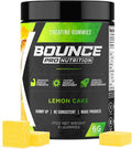 Bounce Pro Creatine Monohydrate Gummies for Men & Women, Low Calorie, 6G of Creatine per Serving, Vegan, Anti-Melting, Gluten-Free, Non-GMO (51 Count (Pack of 1), Lemon Cake)