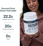Transparent Labs Grass-Fed Collagen Peptides Powder - Collagen Powder for Women & Men, 22G Bovine Hydrolyzed Collagen Peptides Powder for Skin, Hair, Joint & Muscle Recovery - Unflavored, 30 Servings