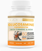 Glucosamine Chondroitin with Turmeric & MSM – Mobility & Flexibility Support – 60 Veggie Capsules