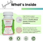 FRESHLITE 2500FU Premium NSK-SD Nattokinase & Vegan Postbiotics for Cardiovascular Support | Blood Pressure, Cholesterol & Heart Health | JNKA Certified | Non-GMO, Gluten-Free, 60 Capsules Japan Made
