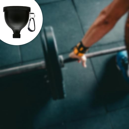 2 Pack Protein Powder Container to Go - Mini Funnel with Keychain and Keyring, Water Bottle Funnel for Shakers (100ml)