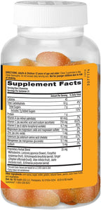 Airborne Immune Support Gummies, Zesty Orange Flavor, 63 ct - 750 mg Vitamin C + Vitamins A, D & E + Zinc, Selenium, and Manganese | with Herbal Blend | Naturally Flavored (4 Pack)