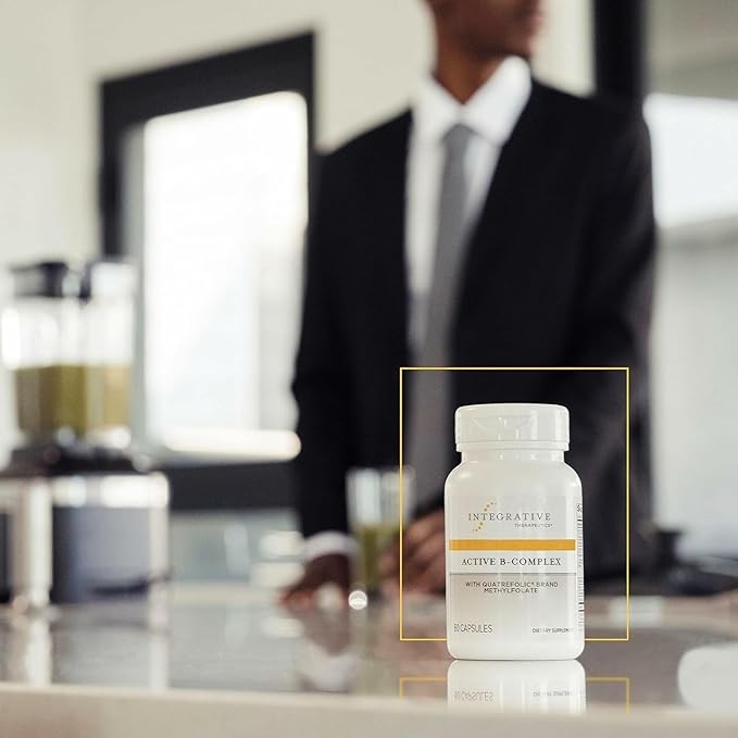 Integrative Therapeutics Active B-Complex - with Choline and Methyfolate - Cellular Energy, Immune Function & Heart Health Support with Vitamins B2, B6 & B12*- Gluten-Free - 120 Capsules (60 Servings)