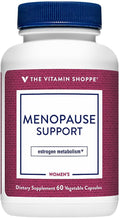 The Vitamin Shoppe Menopause Support - Estrogen Metabolism & Hot Flash Relief | Women's Hormone Balance | 60 Vegetable Capsules | Natural Comfort