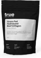 True Nutrition Hydrolyzed Collagen Powder - Grass Fed, Pasture-Raised Beef - 32g Collagen Protein per Serving - Paleo, Keto, Gluten Free, Dairy Free, Non-GMO - Unflavored - 1lb