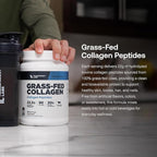 Transparent Labs Grass-Fed Collagen Peptides Powder - Collagen Powder for Women & Men, 22G Bovine Hydrolyzed Collagen Peptides Powder for Skin, Hair, Bones & Muscle Recovery - Chocolate, 30 Servings
